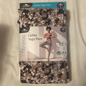 Crane Fitness High Rise Ladies Yoga Pant Size L